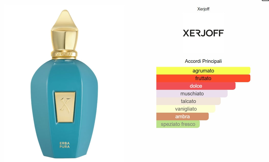XERJOFF ERBA PURA EAU DE PARFUM 100ml